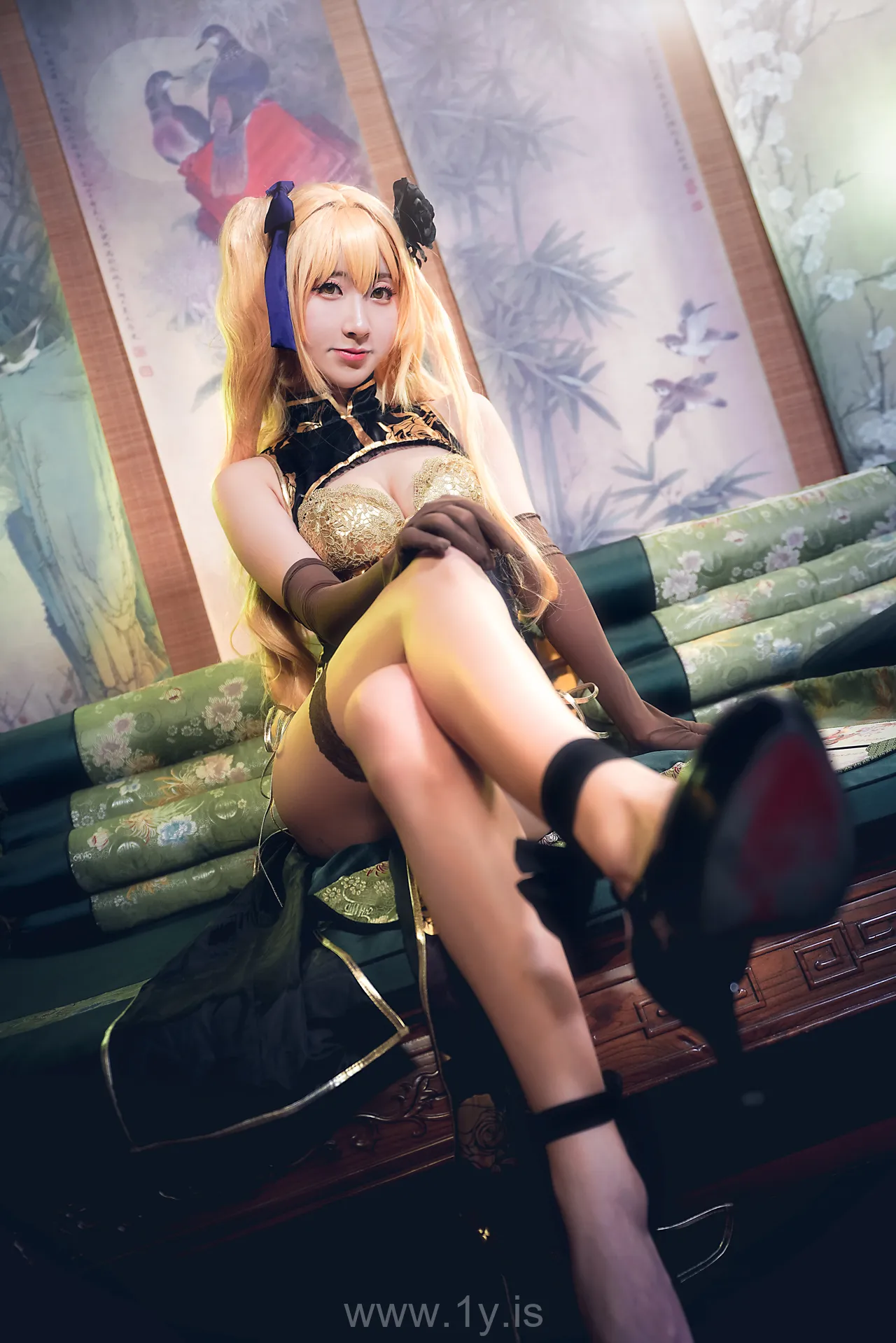 Coser@黑川 NO.018 Irresistible Asian Homebody Girl 金莲